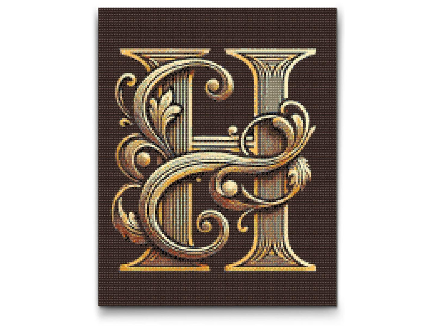 Diamond Painting - Bogstavet H