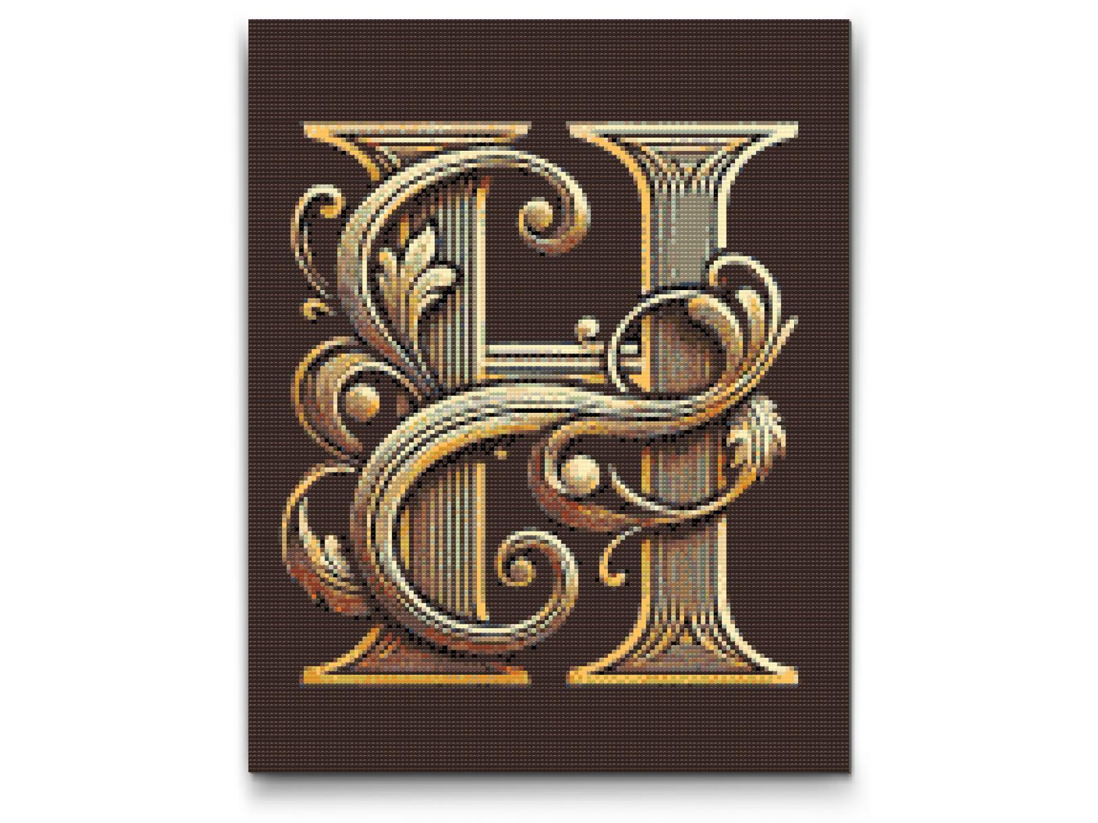 Diamond Painting - Bogstavet H