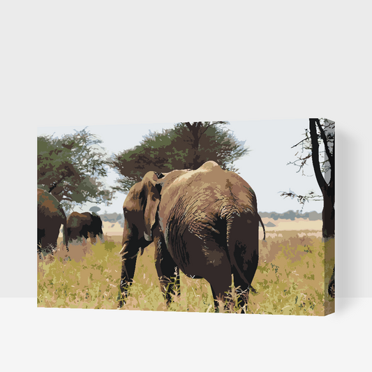 Paint by Numbers - Serengeti Nationalpark