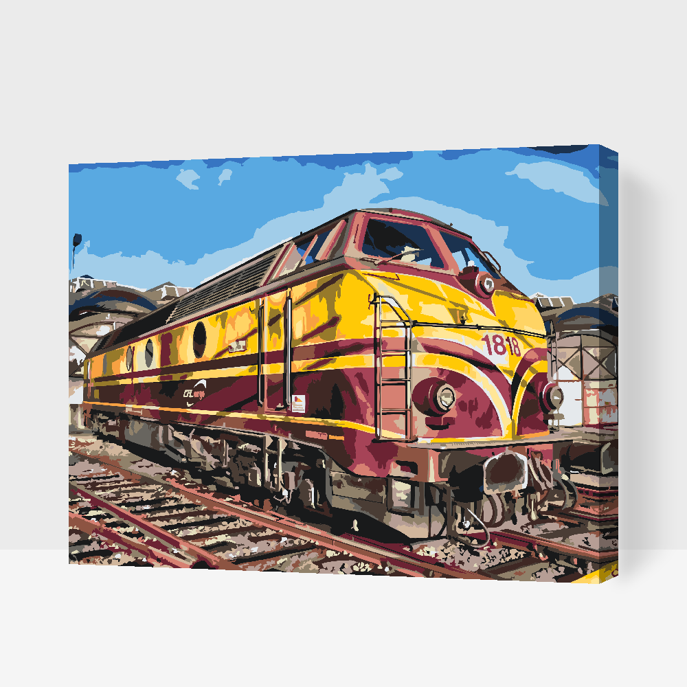 Paint by Numbers - Lokomotivtog