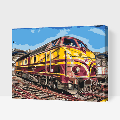 Paint by Numbers - Lokomotivtog