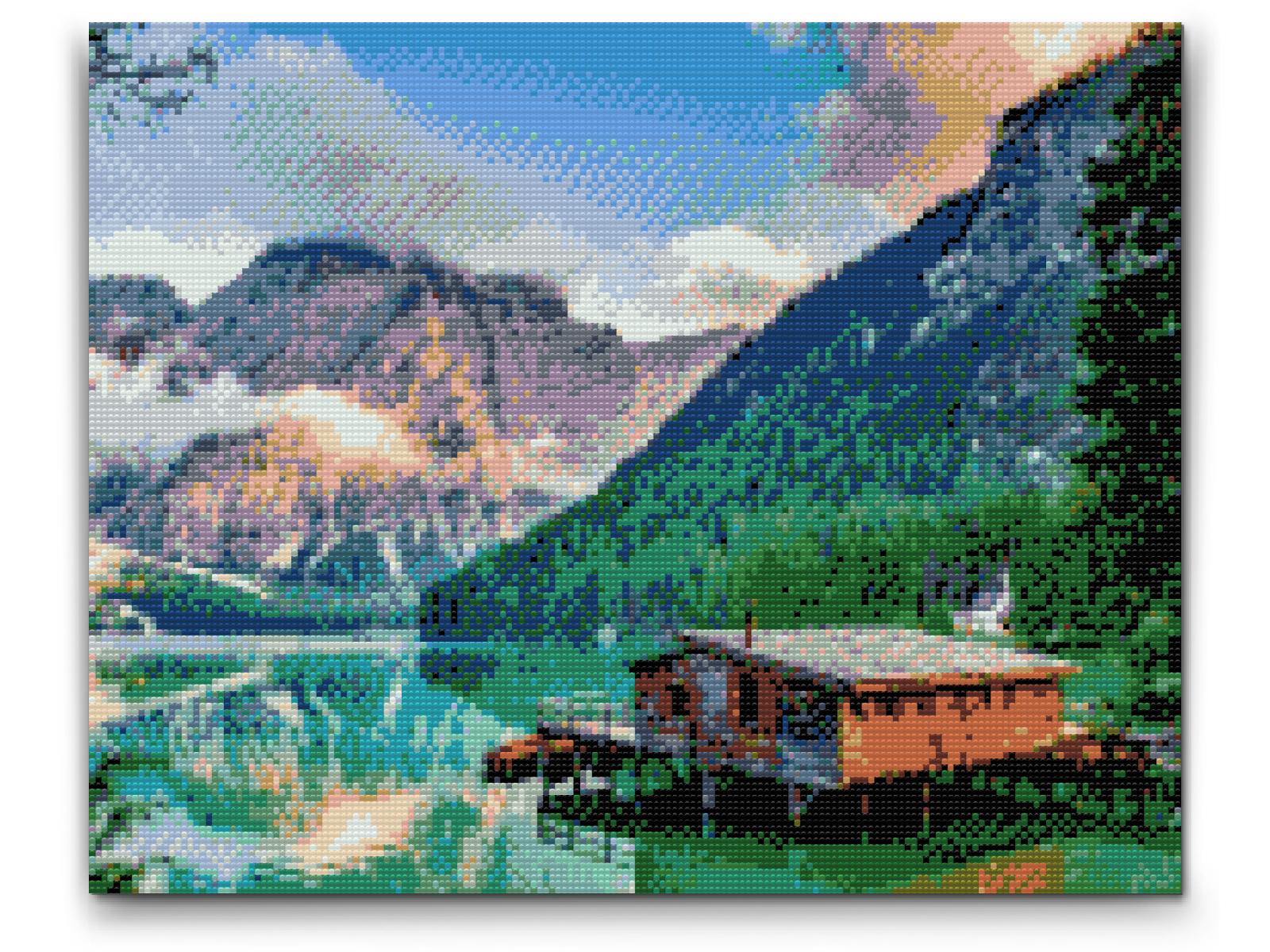 Diamond Painting - Bjerghytte