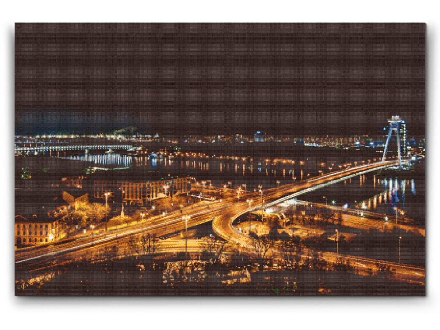 Diamond Painting - Bratislava om natten
