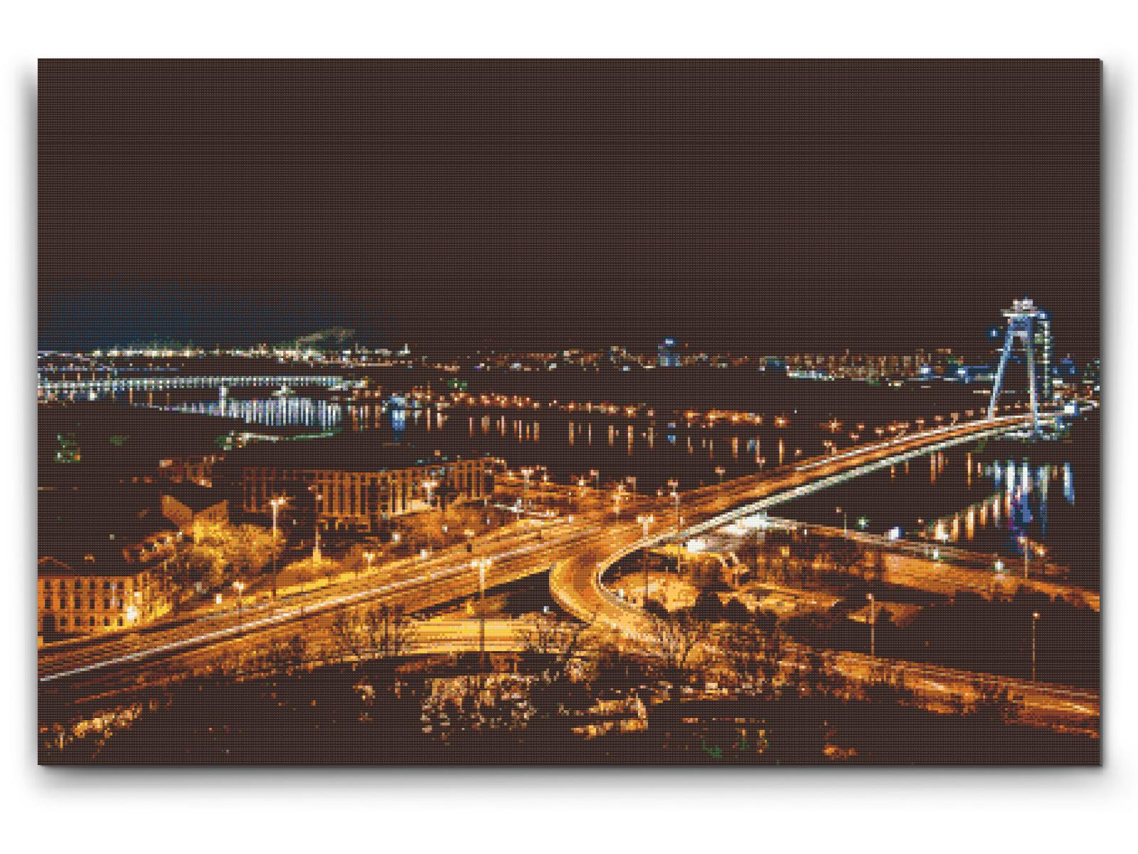 Diamond Painting - Bratislava om natten