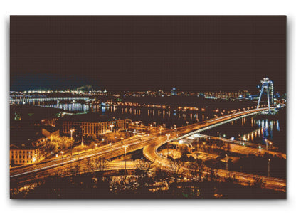 Diamond Painting - Bratislava om natten