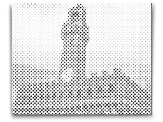 Mal-med-prikker -  Uffizi-tårnet, Italien