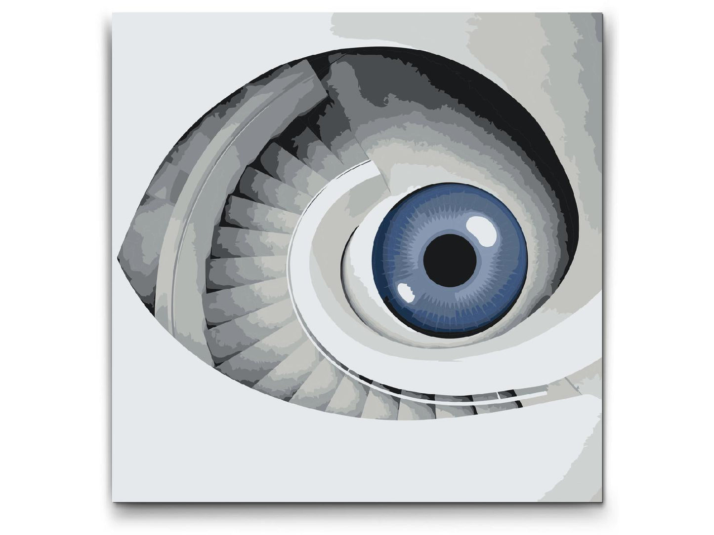 Paint by Numbers - Øjeformet trappe