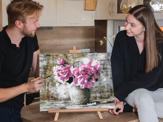 Paint by Numbers - Pink Roses