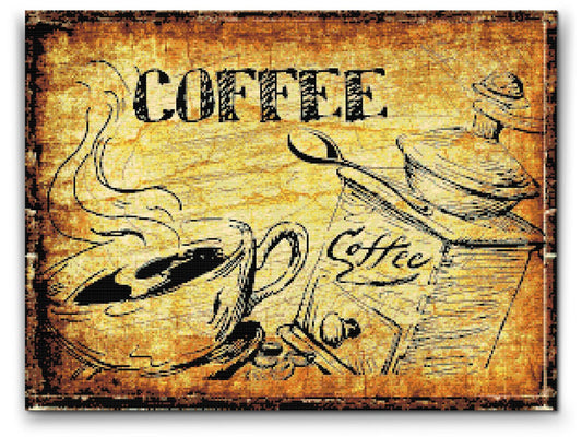 Diamond Painting - Friskmalet kaffe
