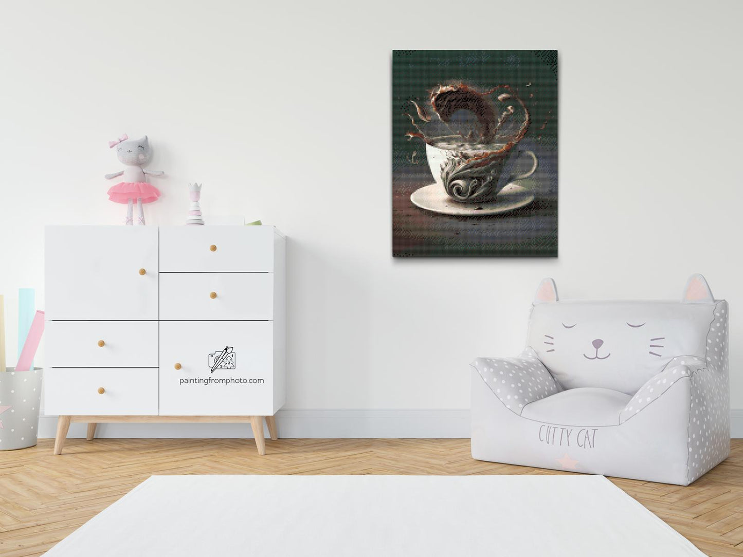 Diamond Painting - Kaffetsunami