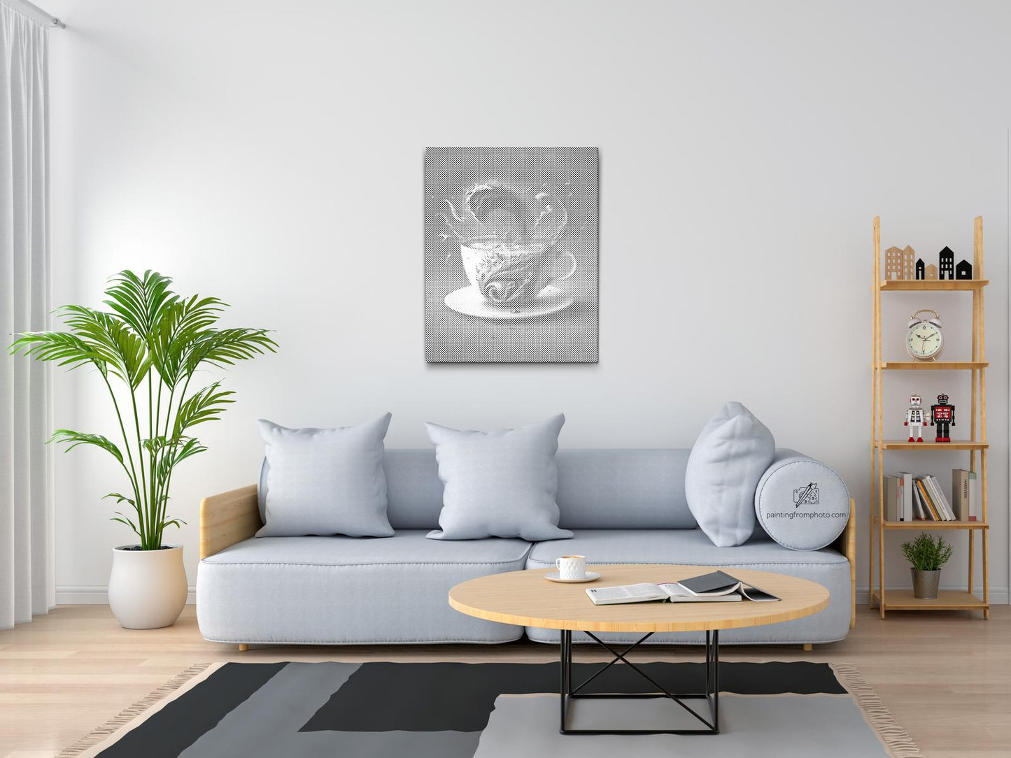 Mal-med-prikker -  Kaffetsunami