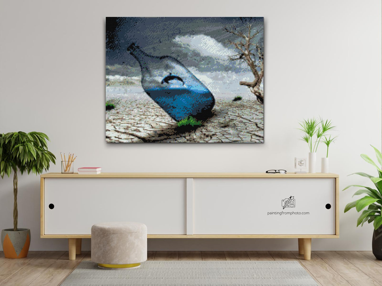 Diamond Painting - Hval i flaske