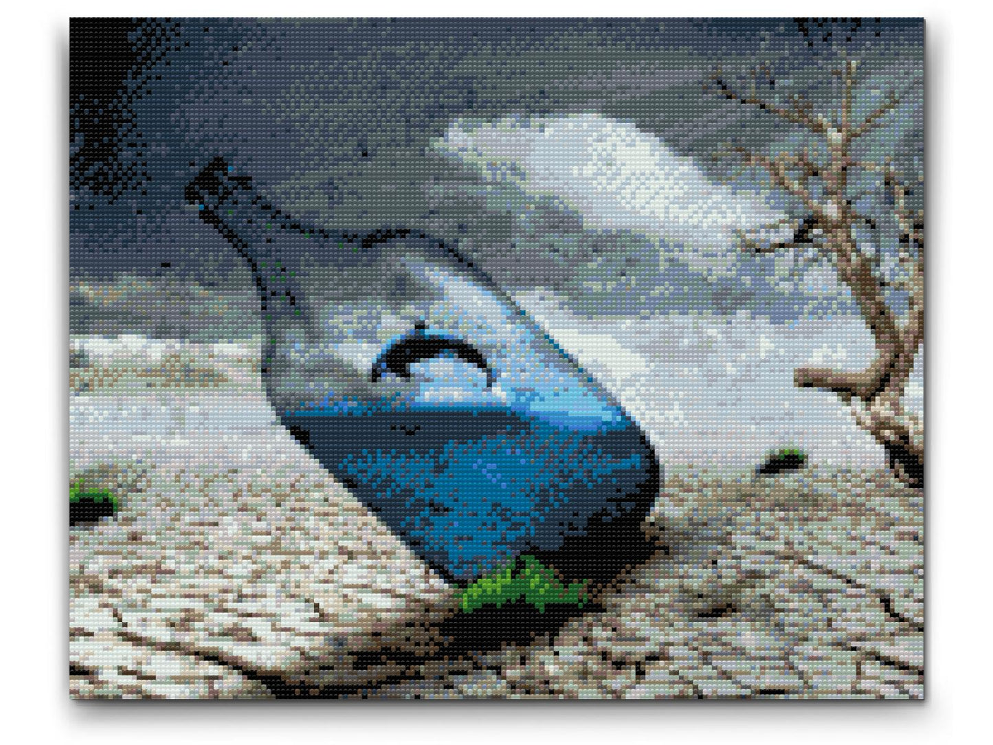 Diamond Painting - Hval i flaske