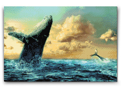 Diamond Painting - Hvaler ved daggry