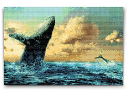 Diamond Painting - Hvaler ved daggry