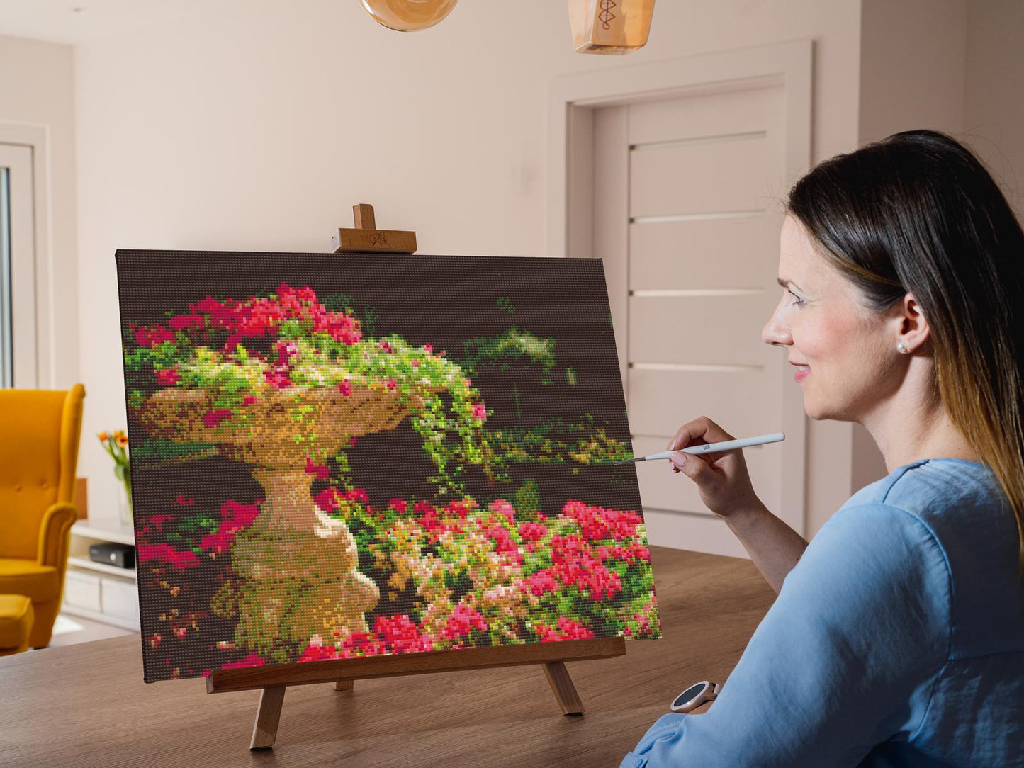 Diamond Painting - Blomsterfontæne