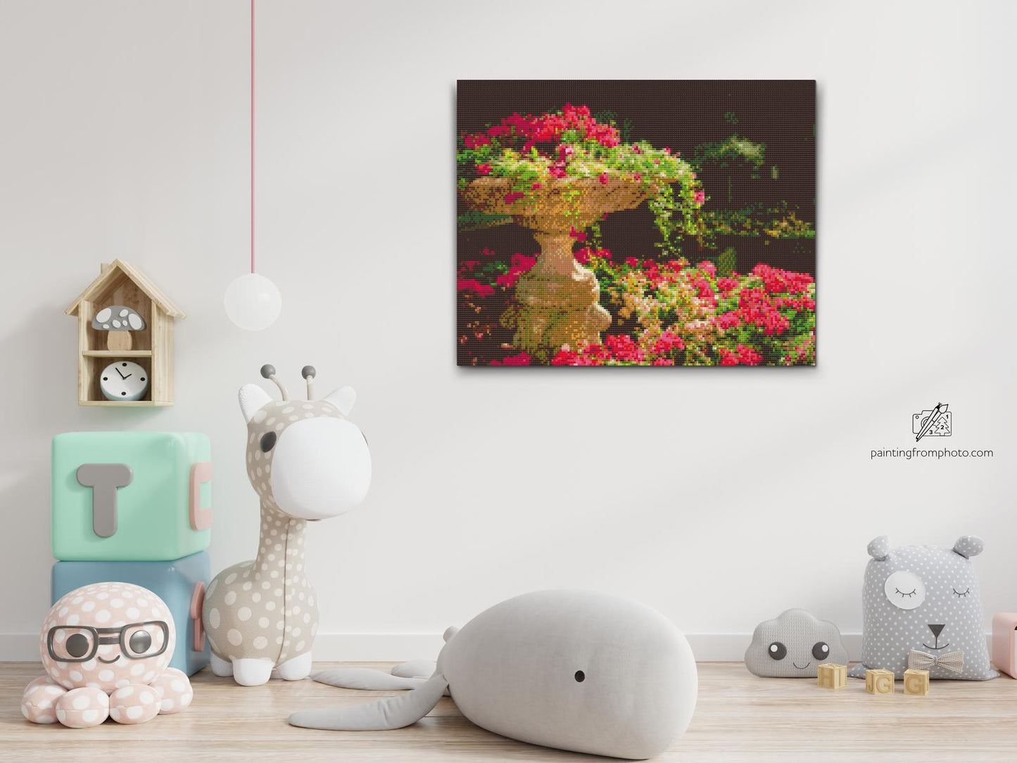 Diamond Painting - Blomsterfontæne