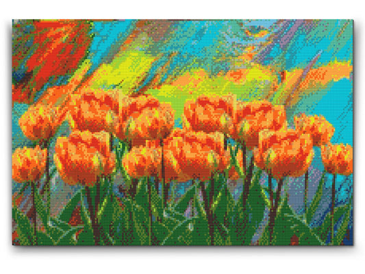 Diamond Painting - Malede tulipaner