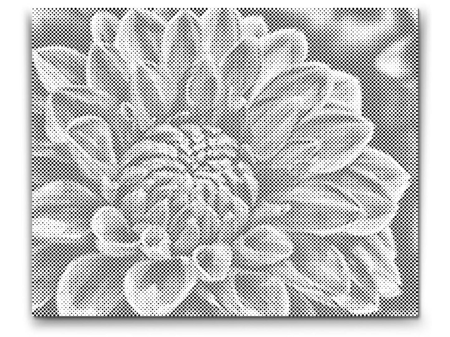 Mal-med-prikker -  Rød Dahlia