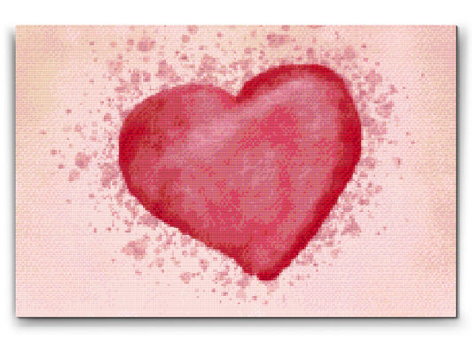 Diamond Painting - Red Heart