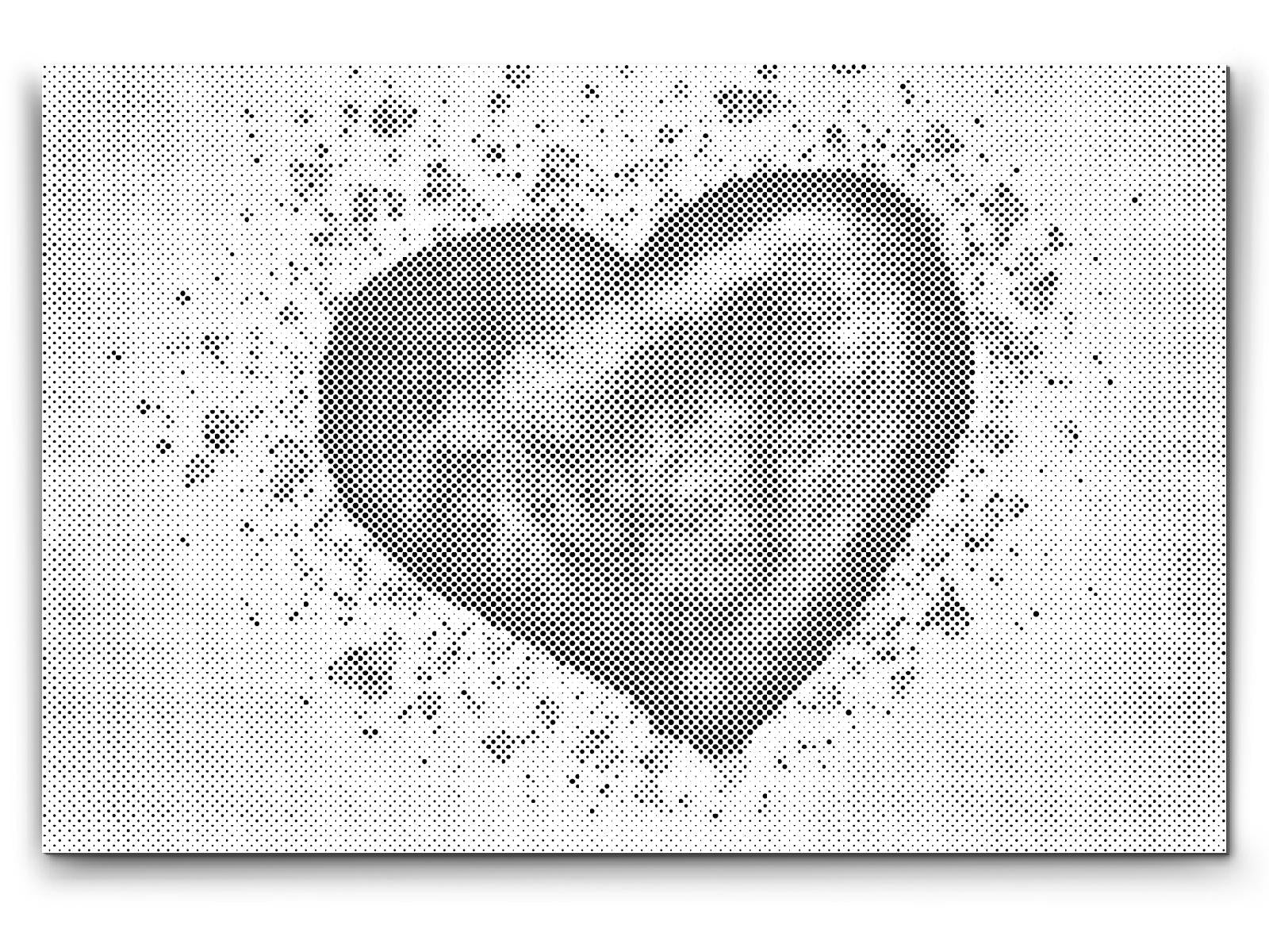 Mal-med-prikker -  Red Heart