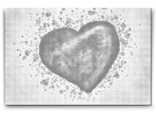 Mal-med-prikker -  Red Heart