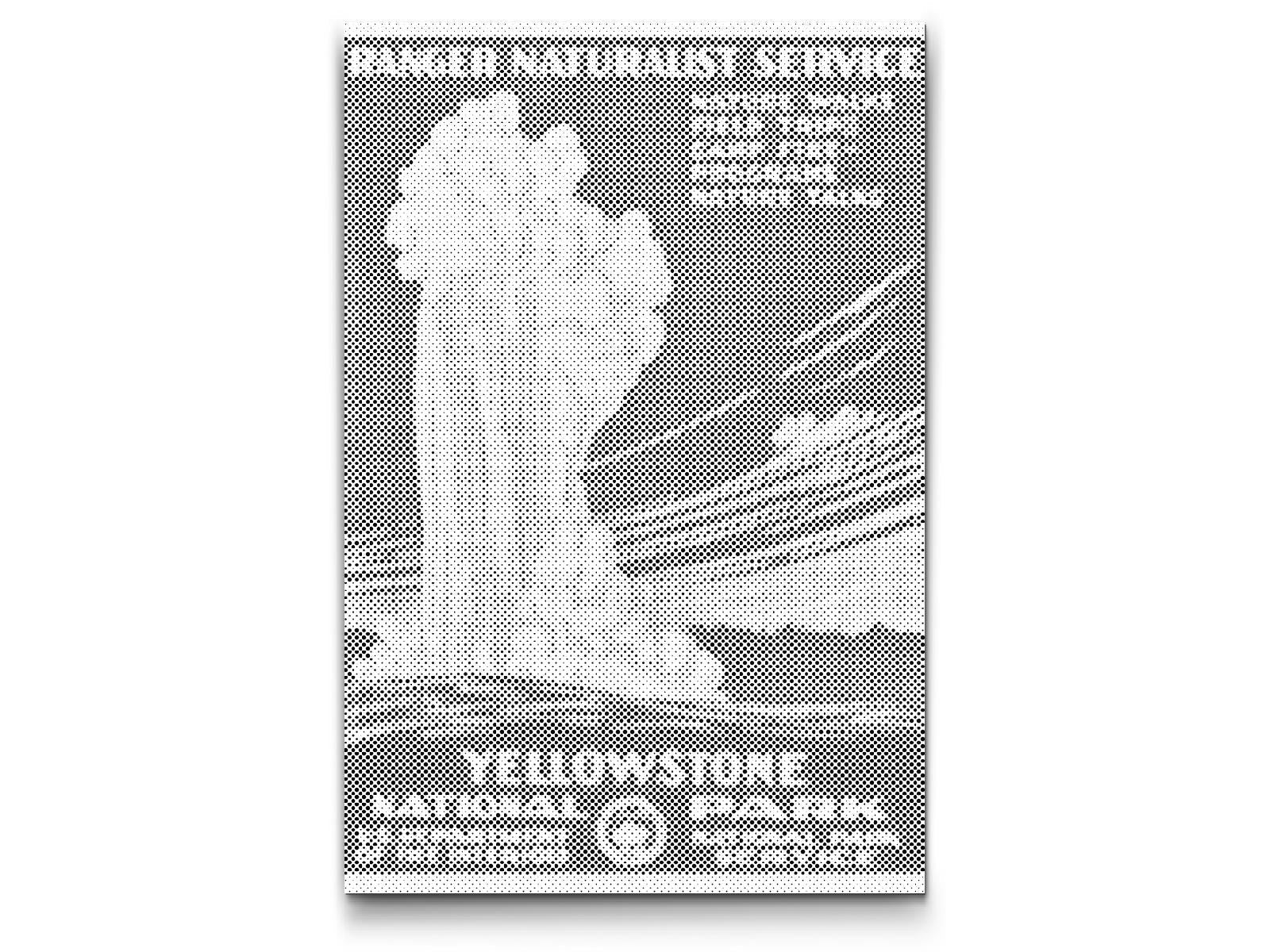 Mal-med-prikker -  Vintage Yellowstone