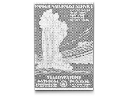 Mal-med-prikker -  Vintage Yellowstone