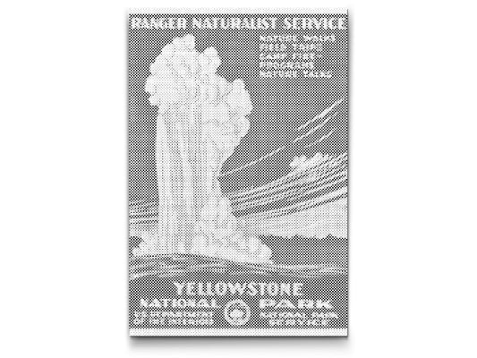 Mal-med-prikker -  Vintage Yellowstone