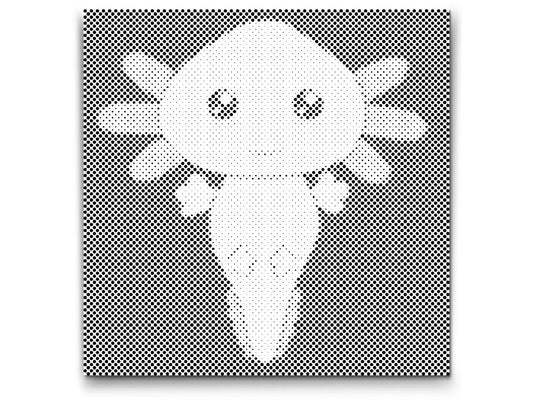 Mal-med-prikker -  Axolotl