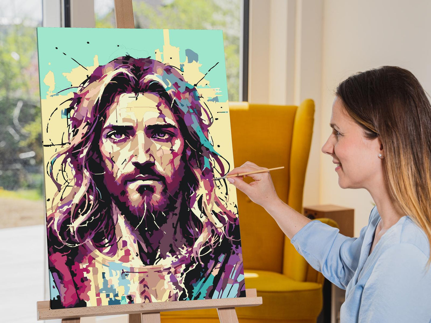 Paint by Numbers - Jesus
