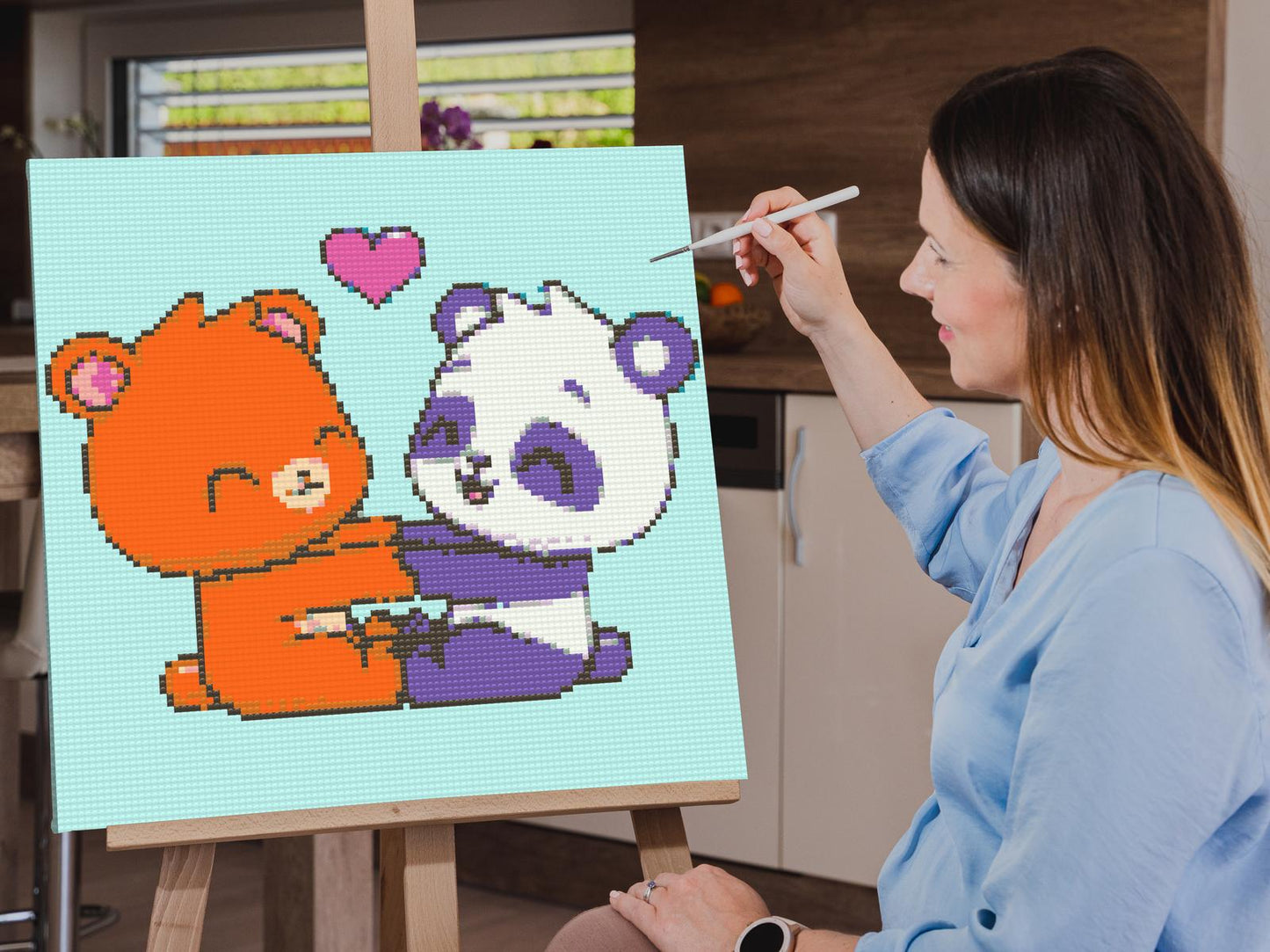 Diamond Painting - Bjørnekærlighed