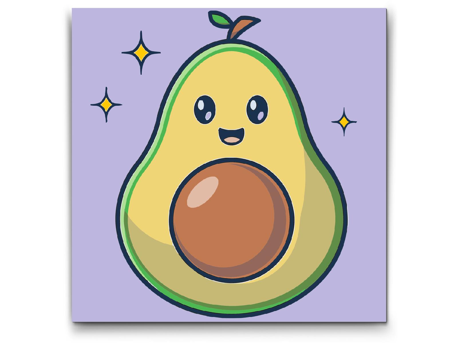 Paint by Numbers - Sød avocado