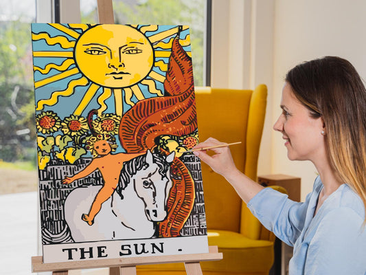 Paint by Numbers - Tarotkort - Solen