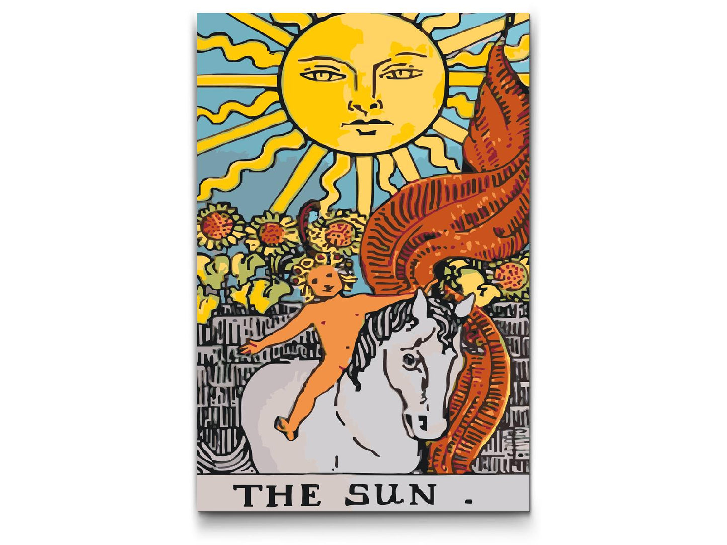 Paint by Numbers - Tarotkort - Solen