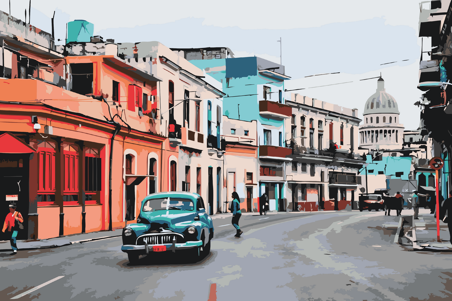 Paint by Numbers - Gamle Havana