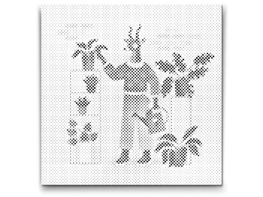 Mal-med-prikker -  Illustration - Hjort