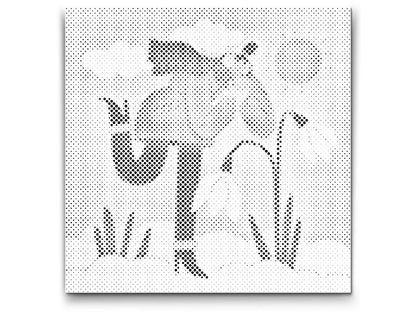 Mal-med-prikker -  Illustration - Vintersjov