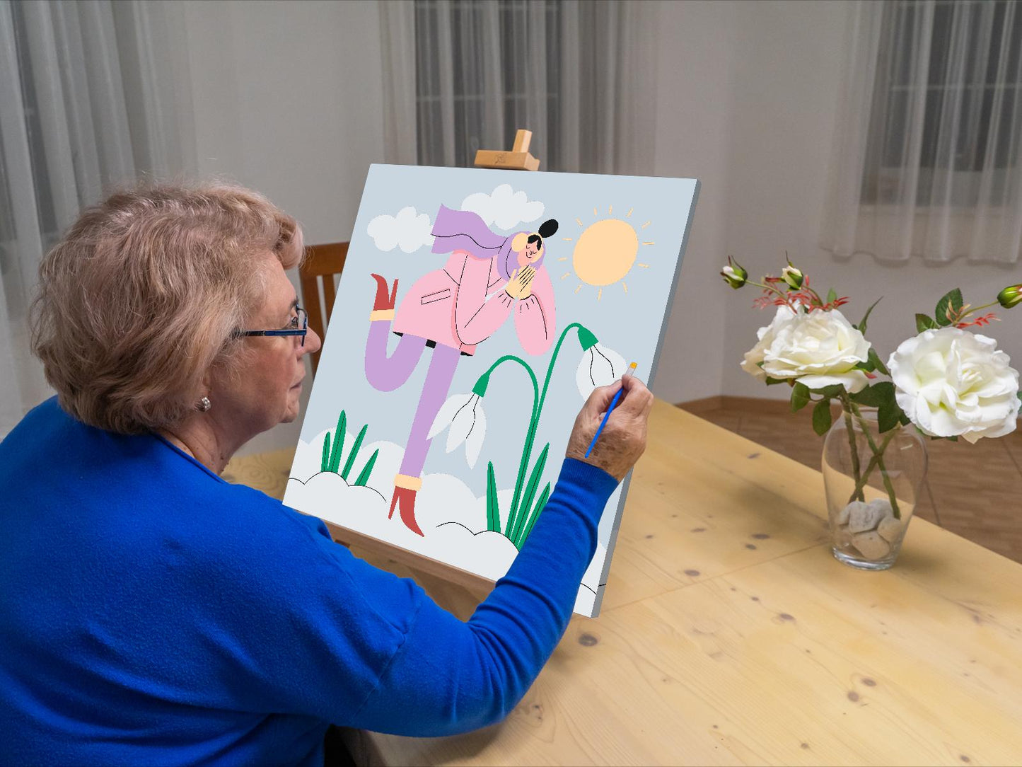 Paint by Numbers - Illustration - Vintersjov