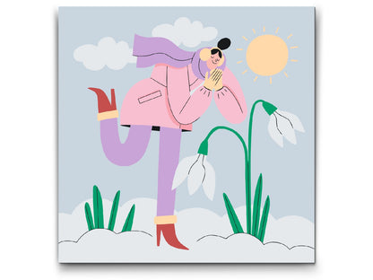 Paint by Numbers - Illustration - Vintersjov