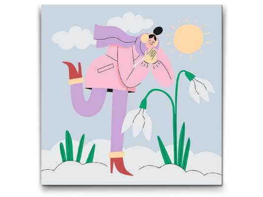 Paint by Numbers - Illustration - Vintersjov
