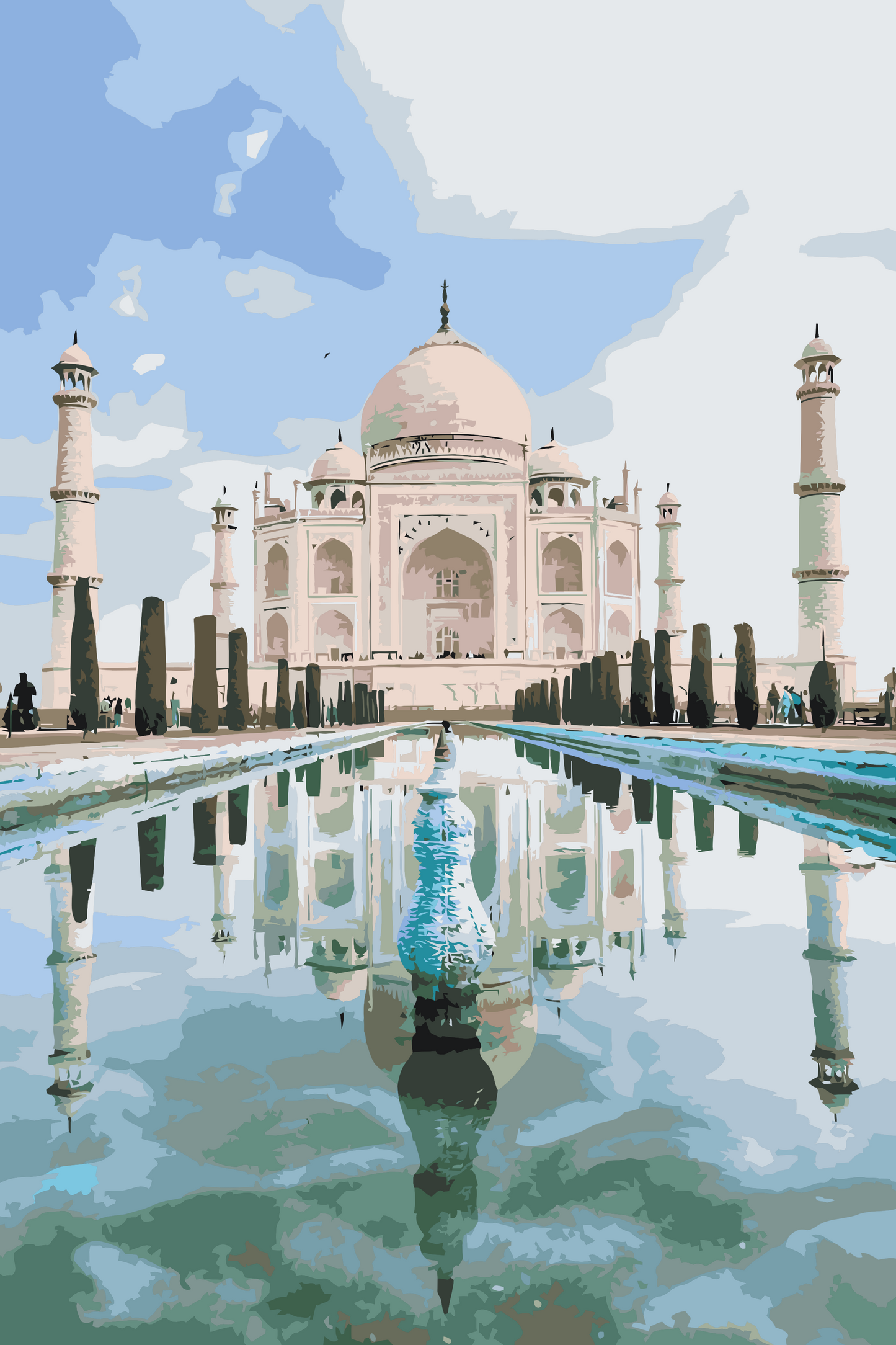 Paint by Numbers - Taj Mahal 3