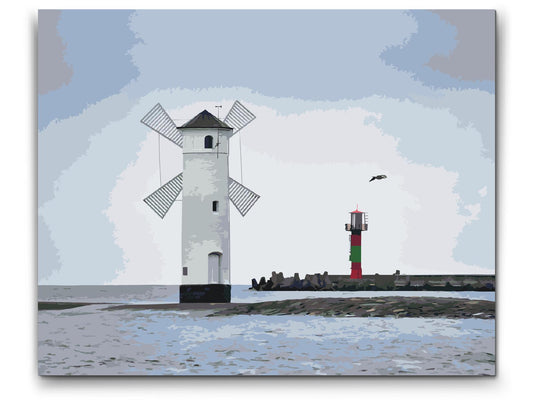 Paint by Numbers - Świnoujście Fyrtårn – Polen