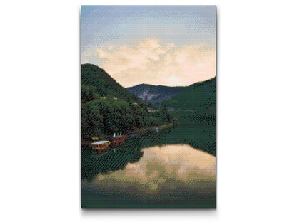 Diamond Painting - Visegrád, floden – Ungarn