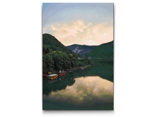 Diamond Painting - Visegrád, floden – Ungarn