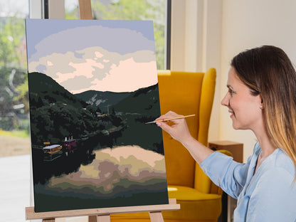 Paint by Numbers - Visegrád, floden – Ungarn