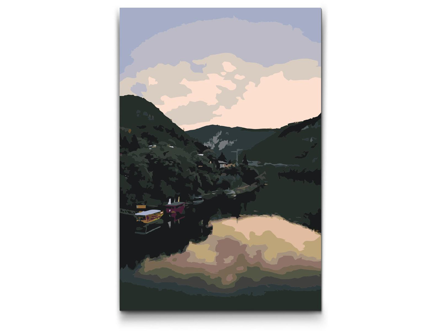 Paint by Numbers - Visegrád, floden – Ungarn