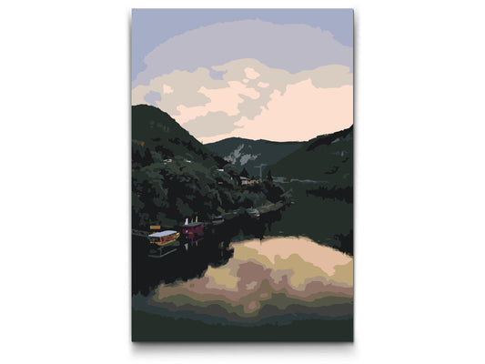 Paint by Numbers - Visegrád, floden – Ungarn