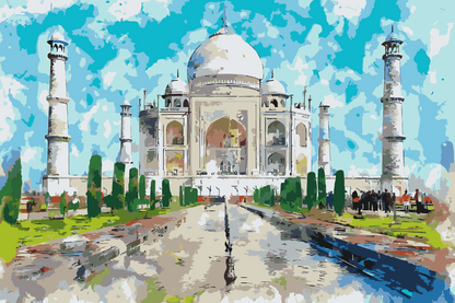 Paint by Numbers - Taj Mahal 2