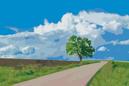 Paint by Numbers - Forladt træ